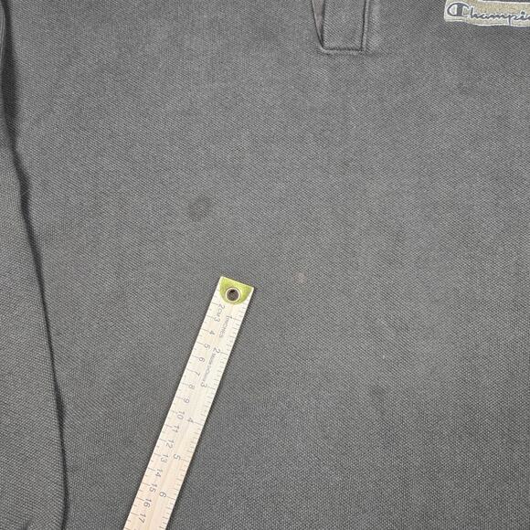 Champion Vintage Sweatshirt Two Button Pullover Henley Mens Size 2XL Made In USA - Picture 4 of 10